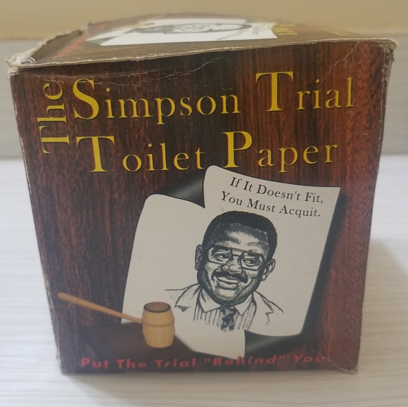 1990's The Simpson Trial Toilet Paper - Picture 4 of 5